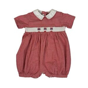 Collection Bebe Vive La Fete Smocked Romper Bubble Size 12 Months